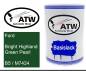 Preview: Ford, Bright Highland Green Pearl, B5 / M7424: 500ml Lackdose, von ATW Autoteile West.